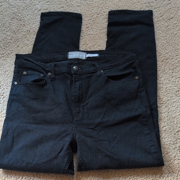 Free People Hi Rise Black Jeans Size 31 - Picture 1 of 8